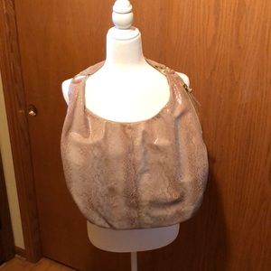 HOBO leather snakeskin shoulder bag